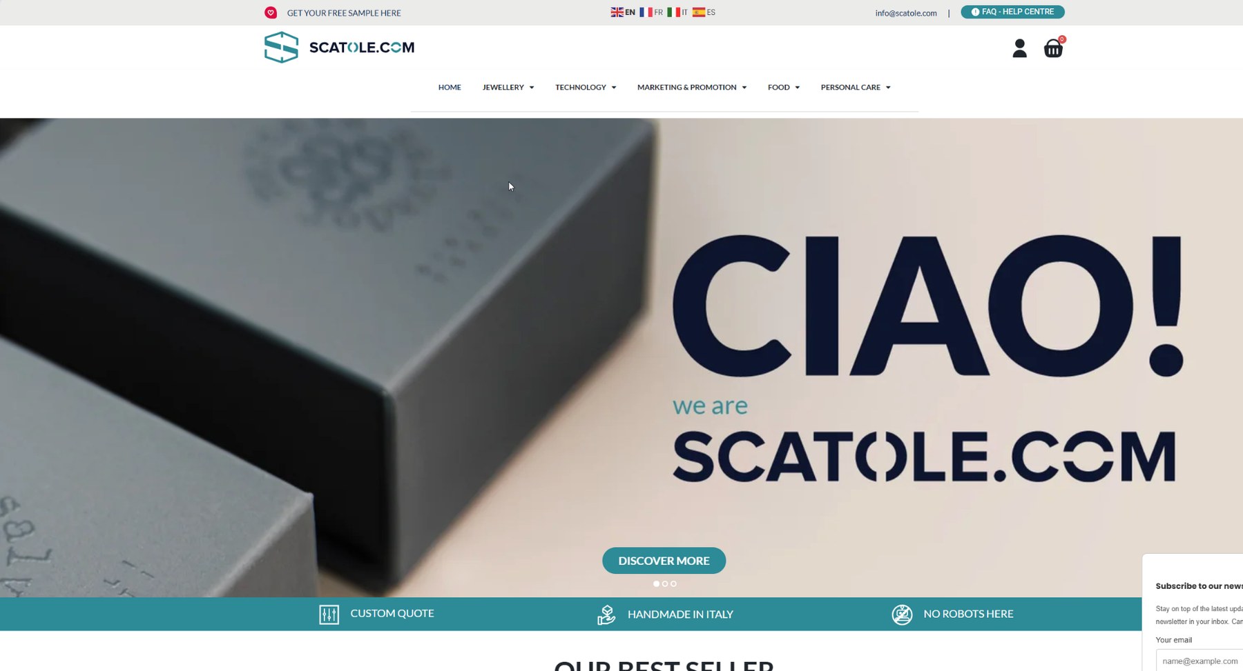 Screenshot Scatole.com